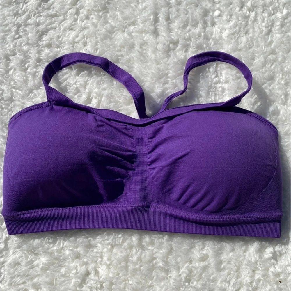 Purple Padded Sports Bra